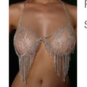 Rhinestone Bikini Body Chain